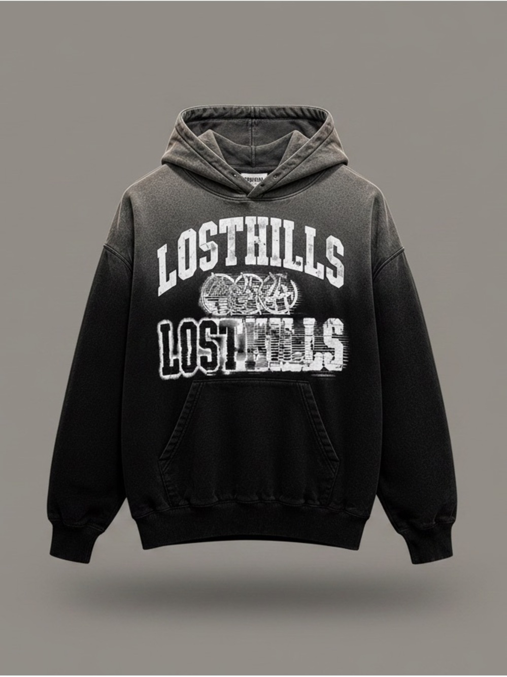 Lost Hills Ombré Washed Heavyweight Hoodie • Size Xl • NWT